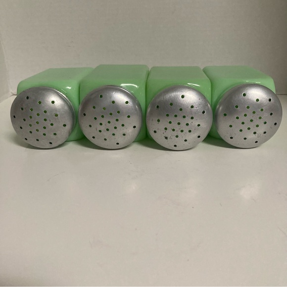 mckee Dining Vintage Mckee Jadite Jadeite Square Range Salt Pepper